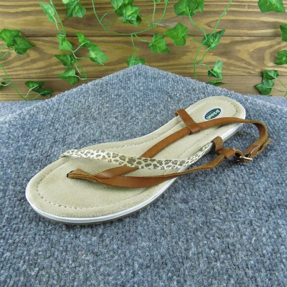 Dr. Scholl's Women's Maci‎ Strappy Brown Leather Size 8.5M Gently Used 2025 - Picture 1 of 6